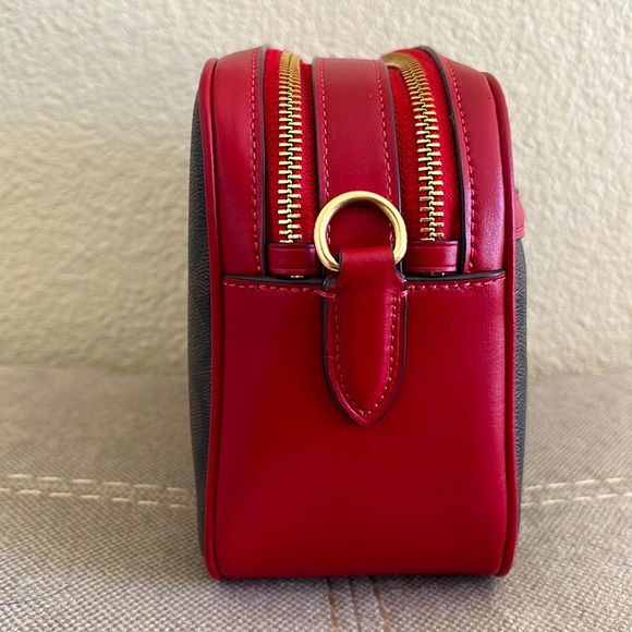 Coach Jes Crossbody / 1941 Red Signature Canvas - Picture 4 of 10